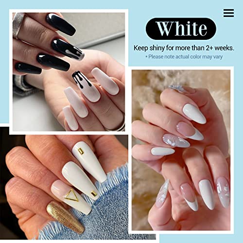 AzureBeauty Bright White Dip Powder for Nails - Starter Manicure Kit, No Curing Needed