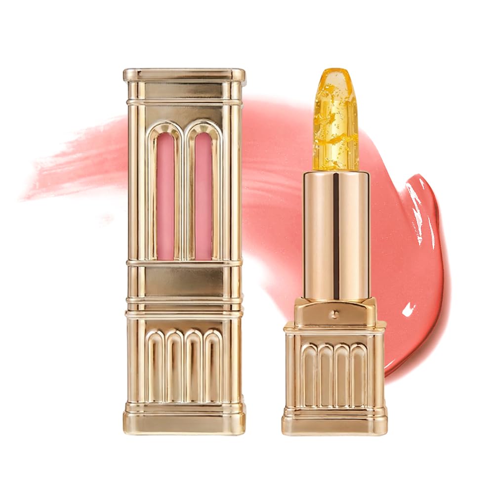 2026 New Skin-Adaptive Lipstick, Color Changing Lipstick for Older Women, PH Adjusting Clear Lip Gloss, Long-Lasting Hydration Without Stripping (Gold)