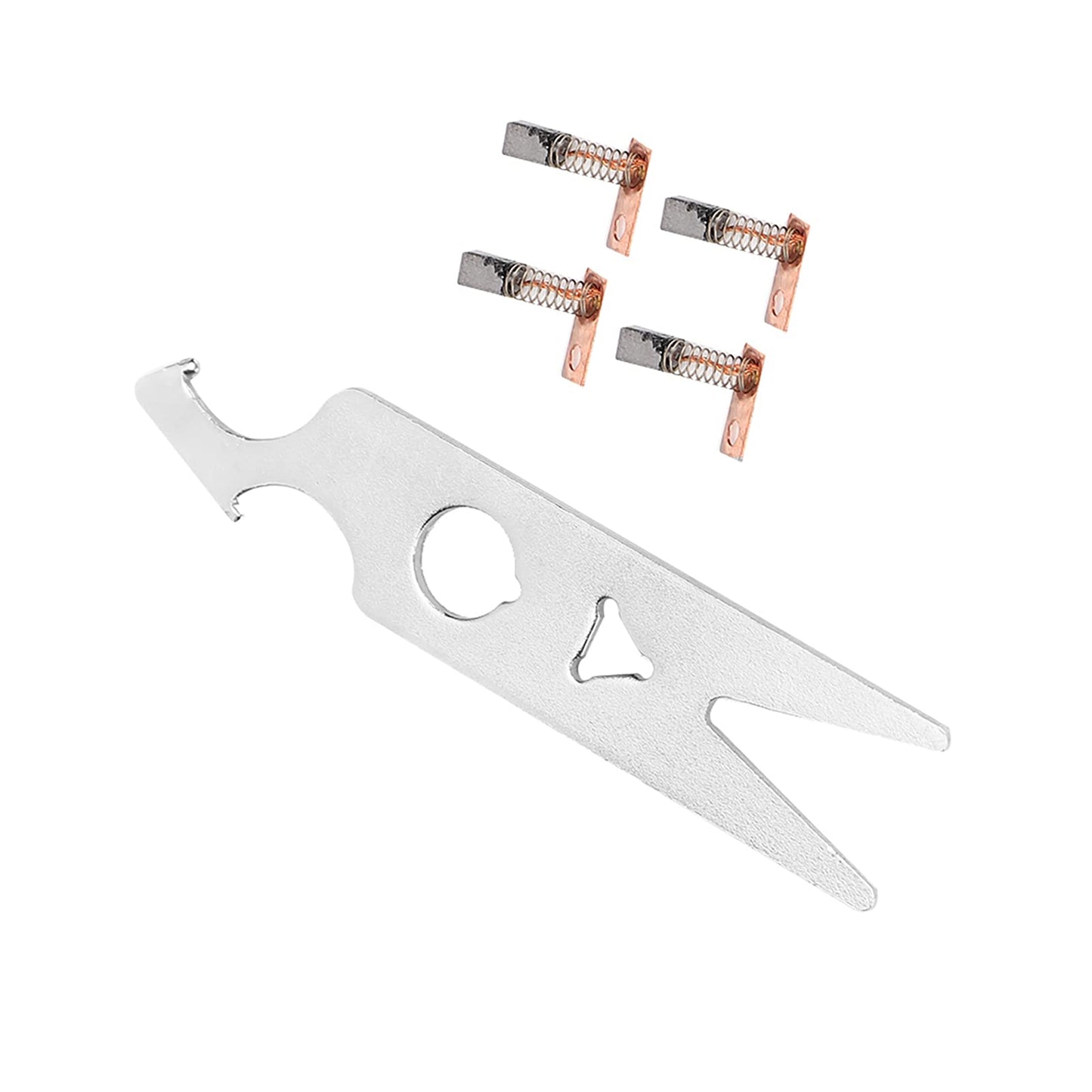 Nail Drill Manicure Tools 2 Pairs Carbon Brush Wrench Set Nail Drill Handpiece Accessory Replacement Part Nail Drill Handpiece Replacement Tools