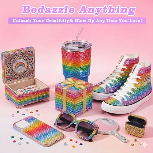 33,000 Pcs Bedazzler Kit - 3mm Flatback Rhinestones with Glue & Tools