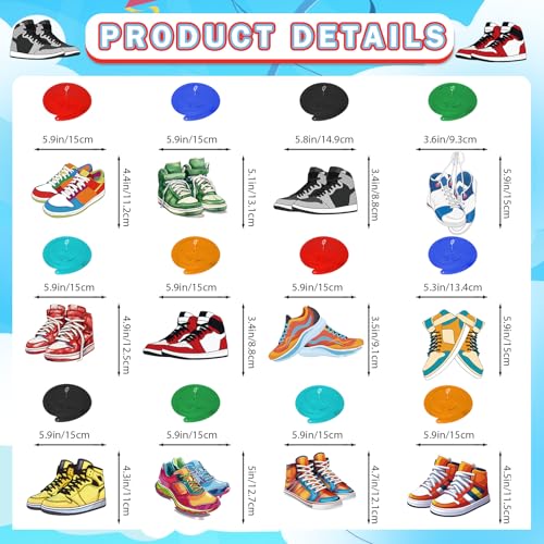 24pcs Sneaker Hanging Swirls - Sport Party Decorations