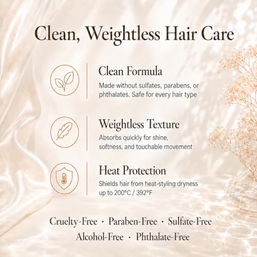 Oliphyra Weightless Hair Oil with Argan & Jojoba - 1.7 Fl Oz Shine & Heat Protectant