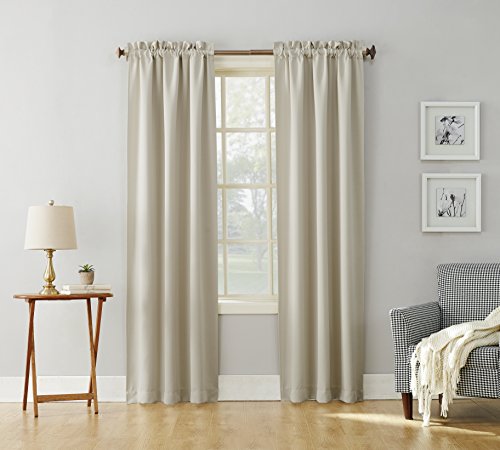 Sun Zero Easton Blackout Curtain Panel, 40" x 84", Energy Saving