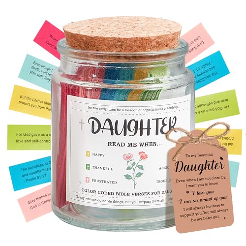 Inspiring Gifts for Daughter - Bible Verse Jar for Teens