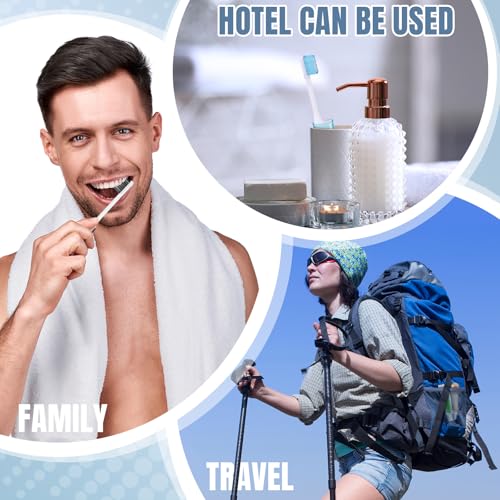 Patelai Travel Toothbrush Set - 2 Soft Bristle Foldable Brushes with Cases