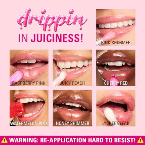 Revolution Pout Lip Oil Lychee Clear 0.13 Fl Oz - Nourishing, High-Shine Lip Gloss