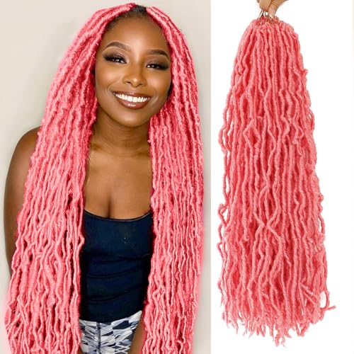 Cohariss Pink Soft Locs 24 Inch Crochet Hair - 7 Packs