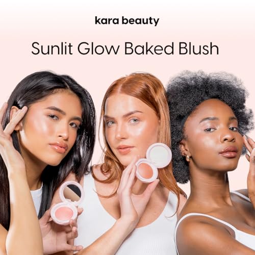 Kara Beauty Baked Blush - Coral Sunset Bloom for Glowy Skin