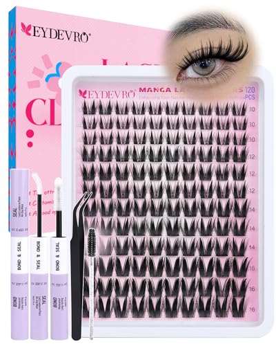 EYDEVRO Manga Bunny Lash Clusters Kit M - Wet Look False Eyelashes
