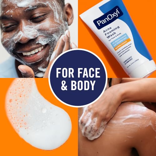 PanOxyl Acne Foaming Wash - 10% Benzoyl Peroxide, 3 oz (Pack of 2)