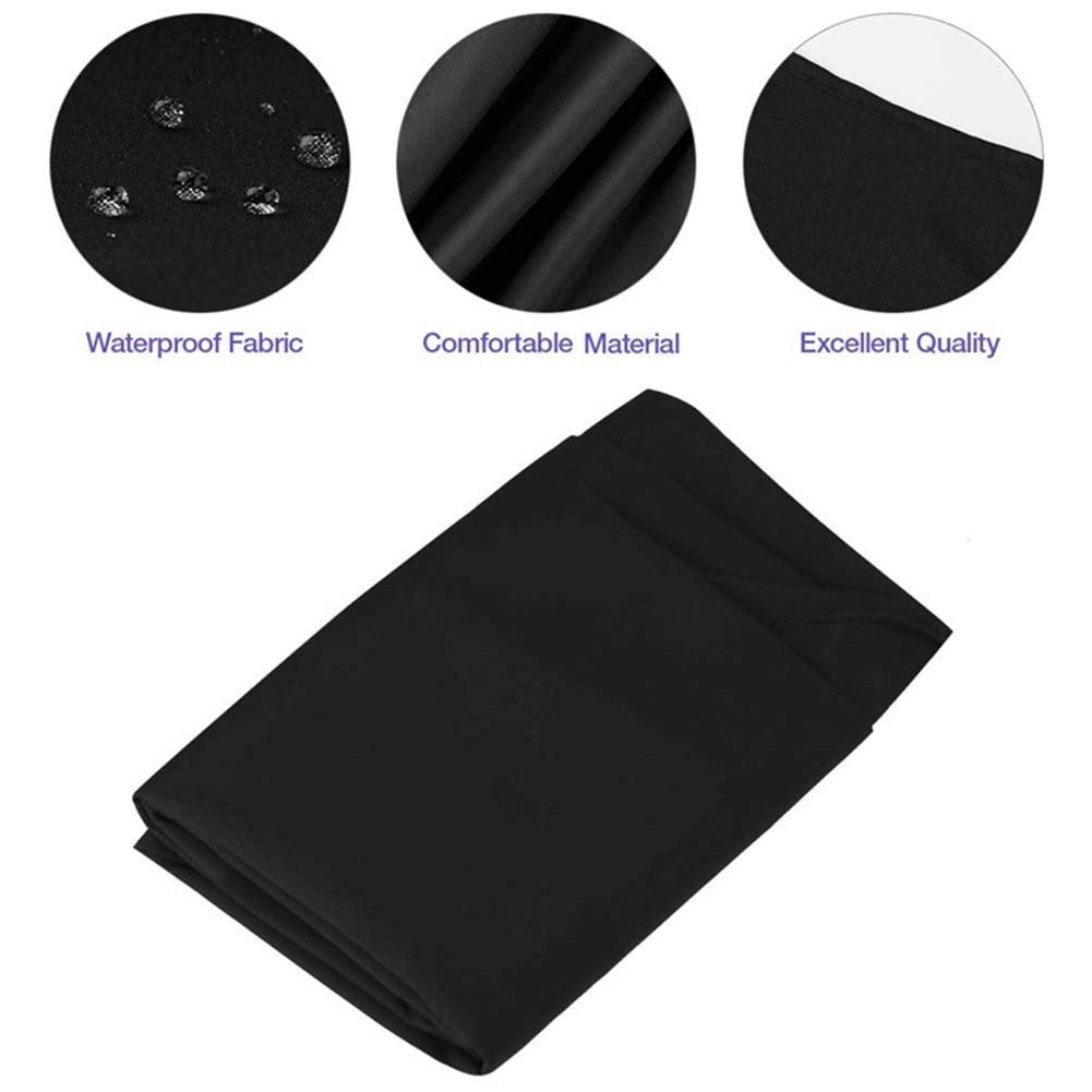 Black Waterproof Hair Salon Cape Professional Barber Cape with Metal Snap Closure Hair Cutting Cape (Black-10 Pack)
