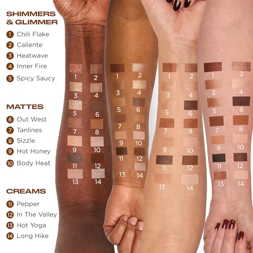 Urban Decay Naked Shaped Multi-Use Eyeshadow Palette - Neutral Eye & Face Palette, 14 Crease & Transfer-Resistant Shades, Up to 16HR Wear, Sculpting Creams, Defining Powders, Shimmer Highlighters