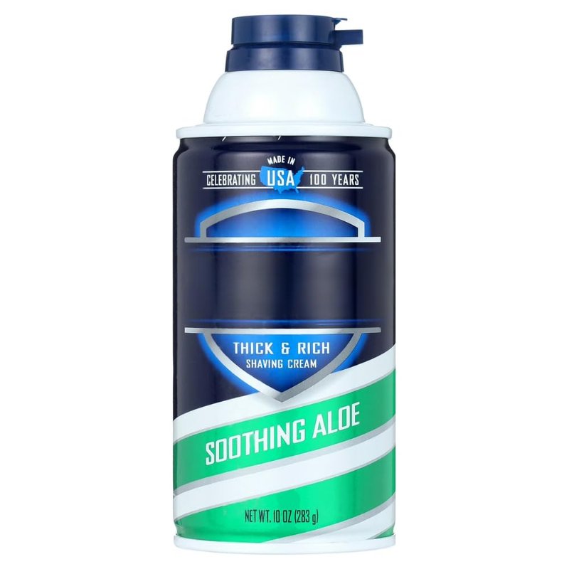 Men’s Shaving Cream with Aloe, 10 oz, Classic Shave Cream for Daily Grooming, Smooth Lather for Easy Razor Glide
