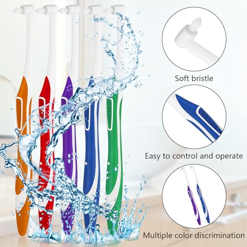 End-Tuft Toothbrushes for Orthodontic Care - 5 Pack, Ultra Soft