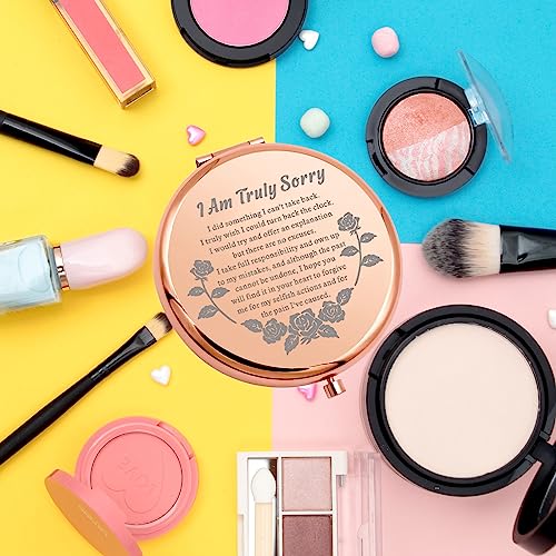 Truly Sorry Mirror - Compact Folding Makeup Mirror for Her - Forgiveness Gift