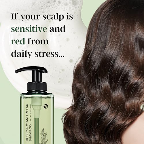 TS Rosemary & Relax Hydrating Sulfate-Free Shampoo 14.1 Fl oz – Calming & Nourishing
