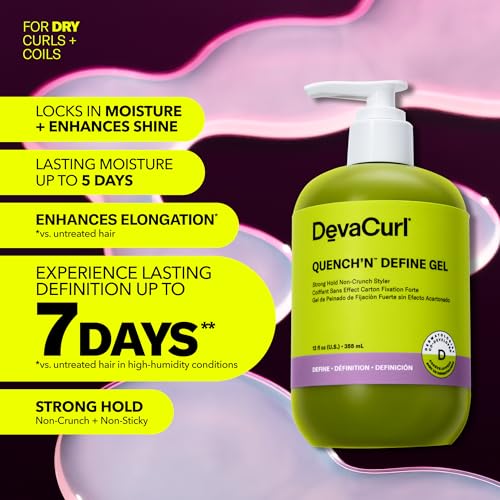 DevaCurl Quench'n Define Gel - Strong Hold, Non-Crunchy Curls