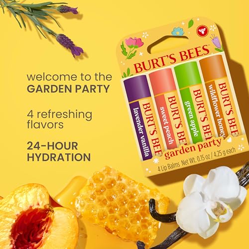 Burt's Bees Garden Party Lip Balm Set - 4 Natural Flavors