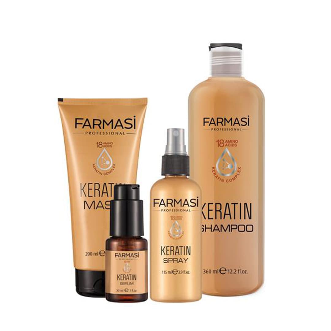 FARMASi Keratin Therapy Repairing Hair Mask For Dry Damaged Hair, 6.7 fl oz