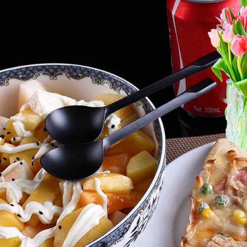 100 Heavy-Duty Disposable Soup Spoons - Individually Wrapped Plastic