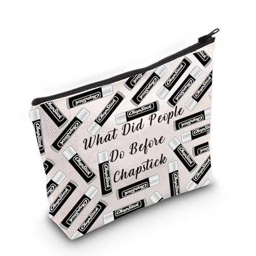 What Did People Do Before Chapstick? Cosmetic Bag - Durable Canvas Pouch