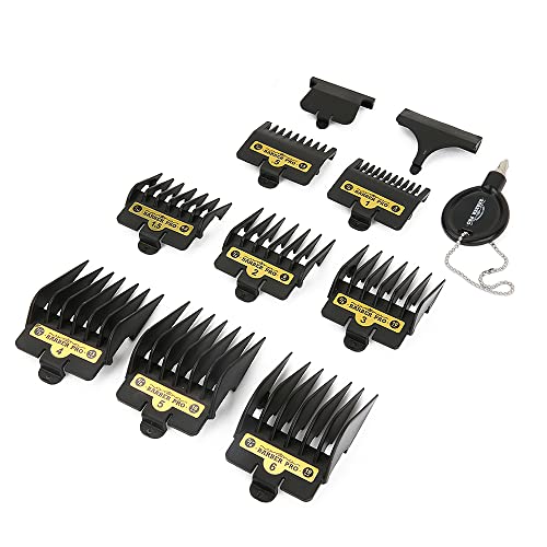 8-Piece Hair Clipper Guide Comb Set - Professional Universal Guard Attachments