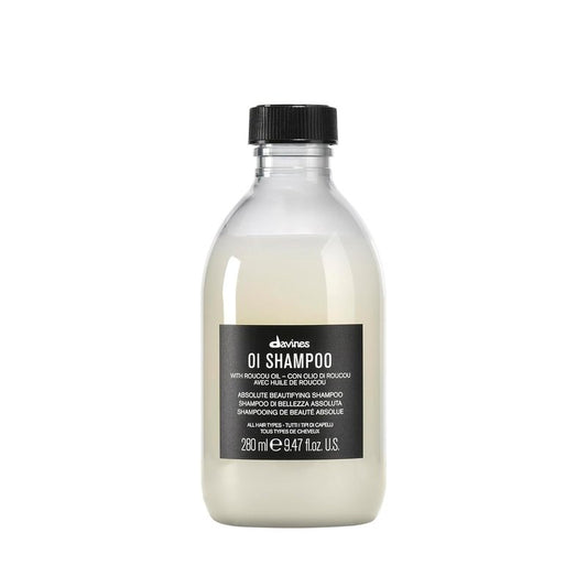 Davines OI Shampoo - Milky-Smooth Hydrating Cleanser for All Hair Types | Antioxidant-Rich Roucou Oil for Shine & Softness
