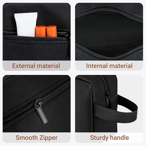 Elviros Travel Toiletry Bag - Lightweight Hanging Dopp Kit for Men & Women