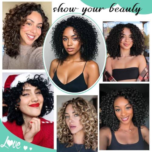 Agstgla 14 Inch Gogo Curl Crochet Hair - Pre-Looped Synthetic Extensions