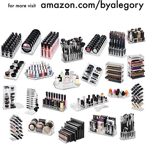 BY ALEGORY Acrylic Makeup Sponge Organizer - 9 Space Drying Tray Stand