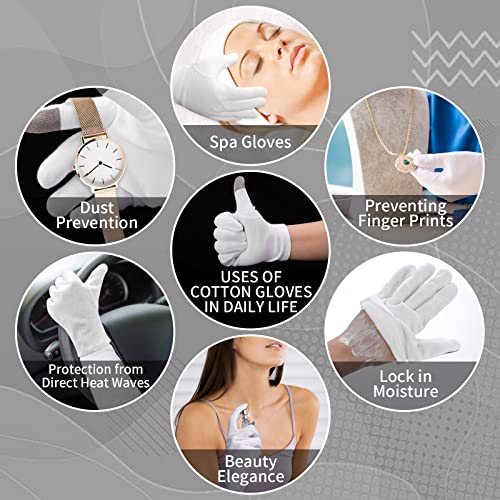 Sibba Touch Screen Moisturizing Gloves for Dry Hands - 2 Pairs