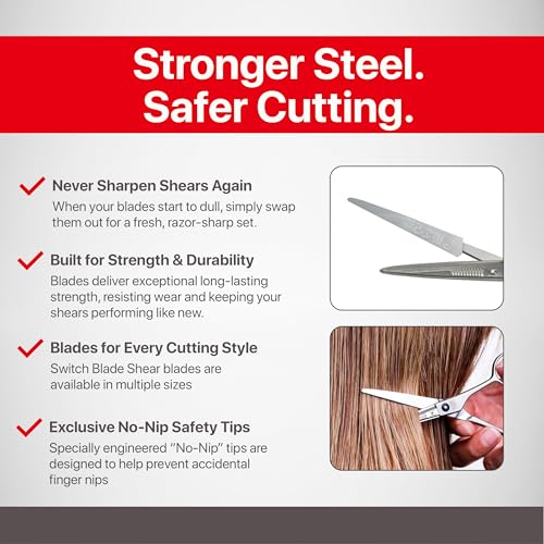Feather Model 45 Replacement Haircutting Shear Blades - Japanese Stainless