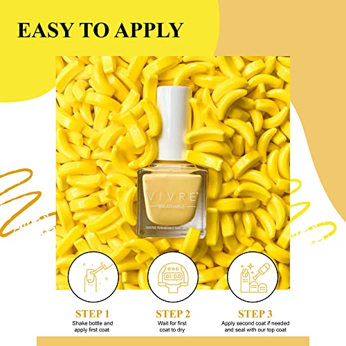 VIVRE Cosmetics Halal Nail Polish - Going Bananas, Vegan & Breathable