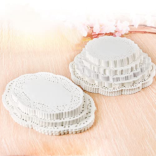 10-Inch Round Lace Paper Doilies - Pack of 100 for Food & Crafts