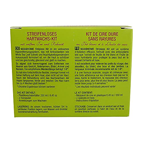 Wax Necessities Microwavable White Tea Stripless Hard Wax Kit - 8.45 oz