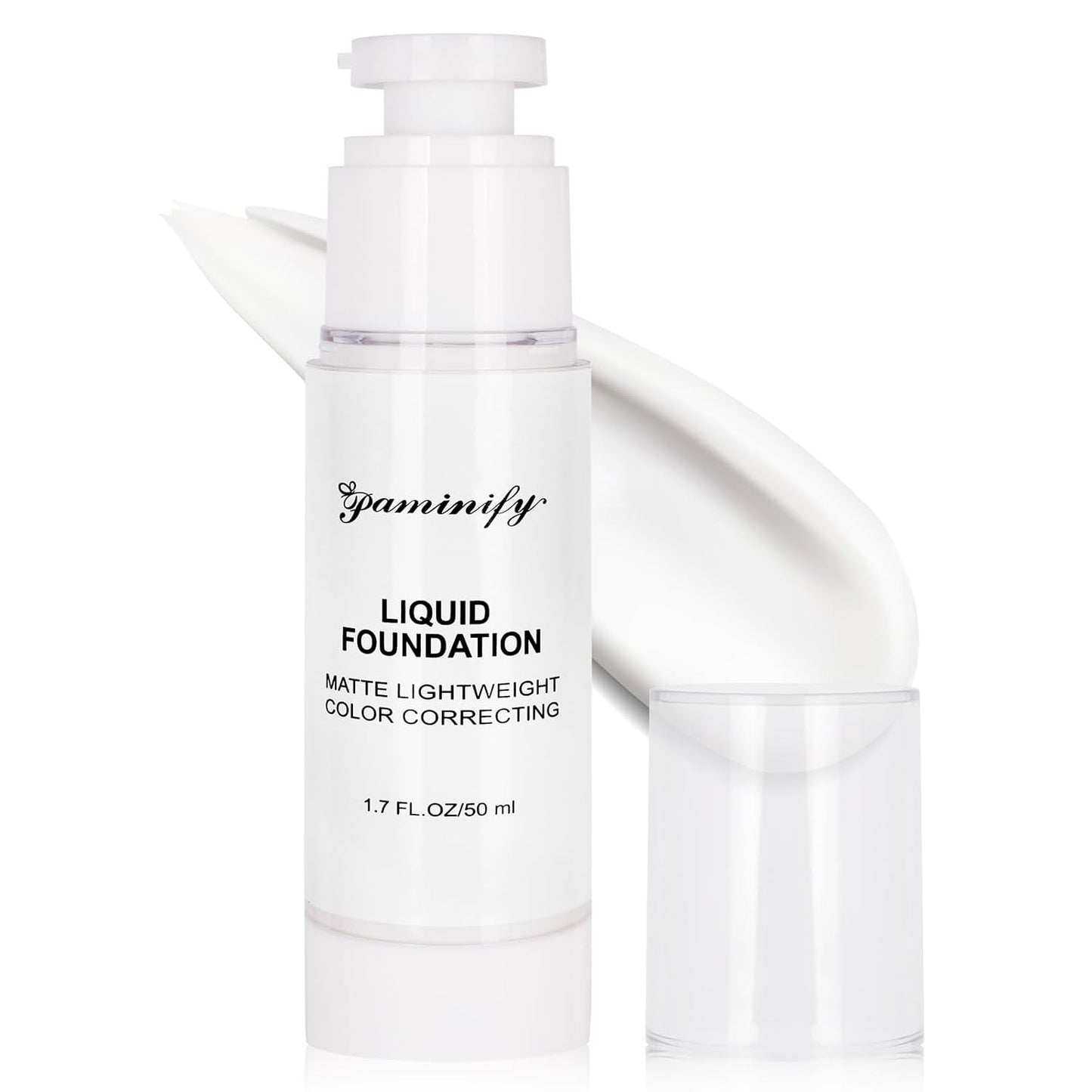 Clown White Liquid Foundation - Waterproof Halloween Face Paint for Skeletons, Vampires & Cosplay | 50ml