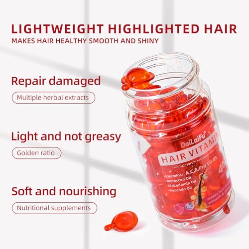 DaiLaiFu Hair Oil Capsule 2-Pack - Leave-In Serum for Frizz Control & Shine