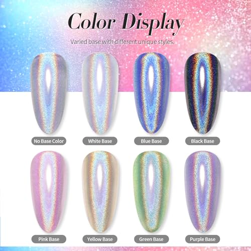 Born Pretty Holographic Nail Powder - Rainbow Iridescent Pigment