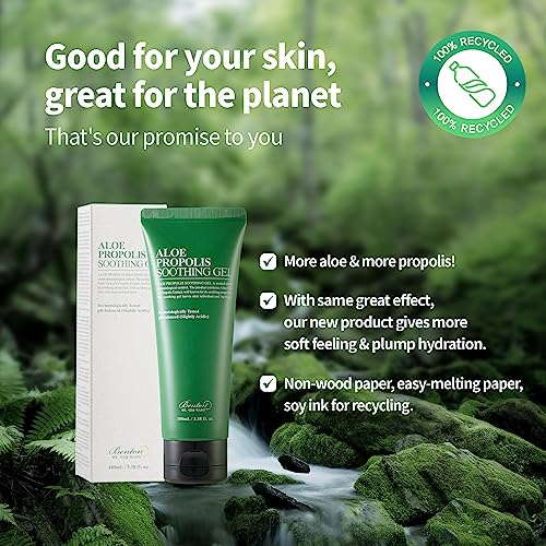 BENTON Aloe Propolis Soothing Gel - 3.38 fl. oz. Hydrating Face Moisturizer for Sensitive Skin