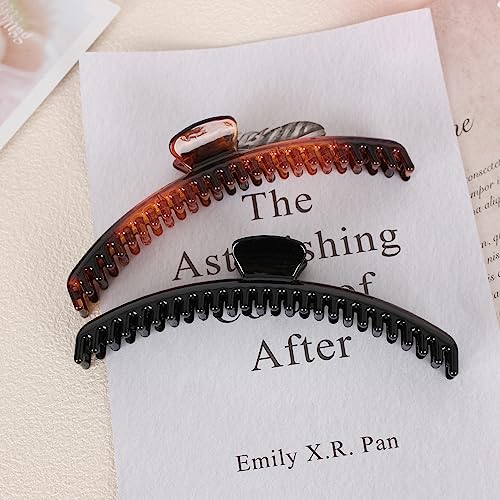 NAISIER 7-Piece Hair Claw Clips, Non-Slip Acrylic Clips for Thick Hair