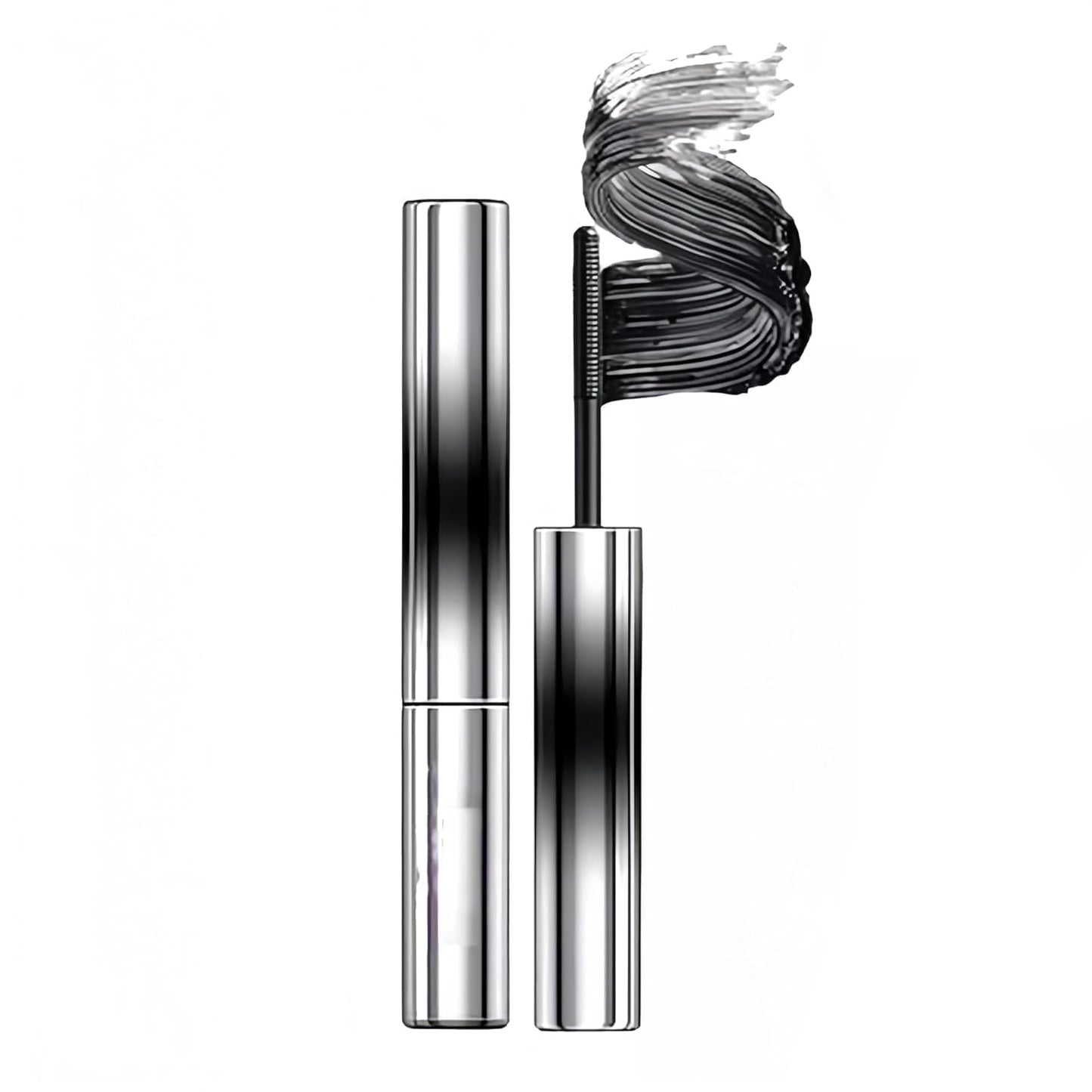 Iron Wands Rod Mascara, 3D Curling Eyelash Iron,Washable Waterproof Brushless Wand Mascara, Long Lasting Lash Extensions,No Flaking, No Clumping （BLACK)