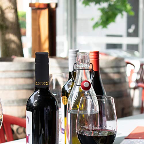 DOITOOL 100 Pcs PVC Heat Shrink Capsules for Wine Bottles