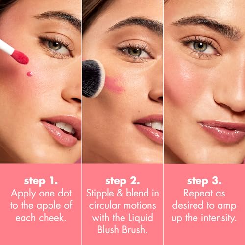 e.l.f. Camo Liquid Blush, Long-lasting Liquid Blush For High-pigment Color, Creates A Soft, Dewy Finish, Vegan & Cruelty-free, Cheeky Lychee