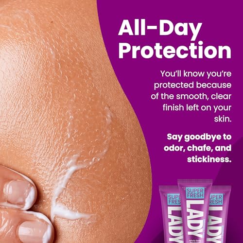 Super Fresh Lady Whole Body Deodorant Lotion Jasmine Rose 4oz Pack of 2 - Natural, Aluminum-Free, Moisturizing for Underarms, Private Parts & Feet