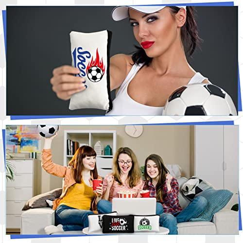 Sweetude Classic Soccer Themed Makeup Bag Set - 18 Pcs Travel Accessories