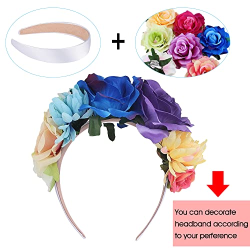 36 Pcs White Satin Headbands - 1 Inch Wide Non-Slip Hair Accessories