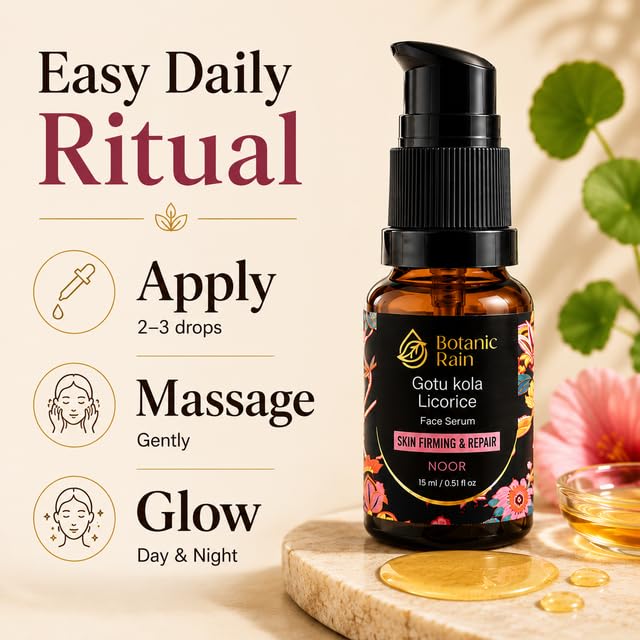 Ayurveda Face Oil for Dry & Mature Skin | Hydrating Serum with Gotukola & Licorice