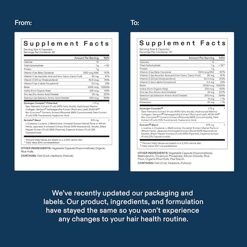 Nutrafol Men's Hair Growth Supplements, Clinically Tested for Visibly Thicker Hair and Scalp Coverage, Dermatologist Recommended - 1 Month Supply