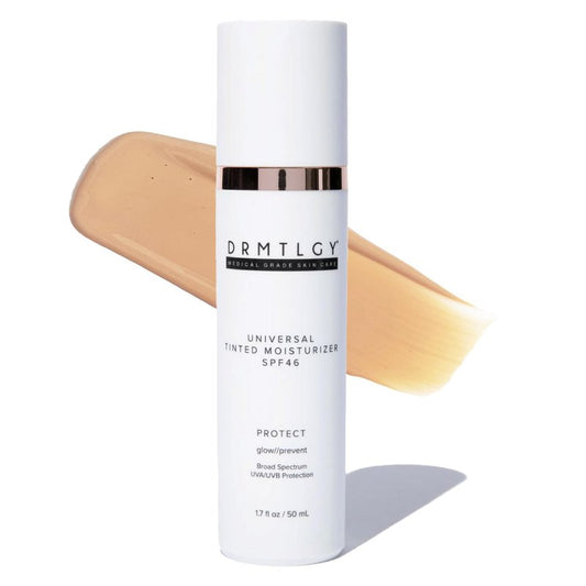 DRMTLGY Universal Tinted Moisturizer SPF 46 - Hydrating Sunscreen with Niacinamide & Hyaluronic Acid | 1.7 oz