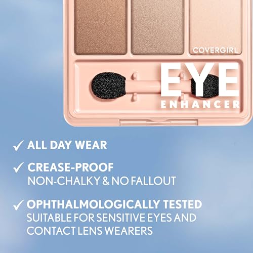 Covergirl Eye Enhancer Eyeshadow Quad - Bellini Spritz, Vegan & Talc-Free